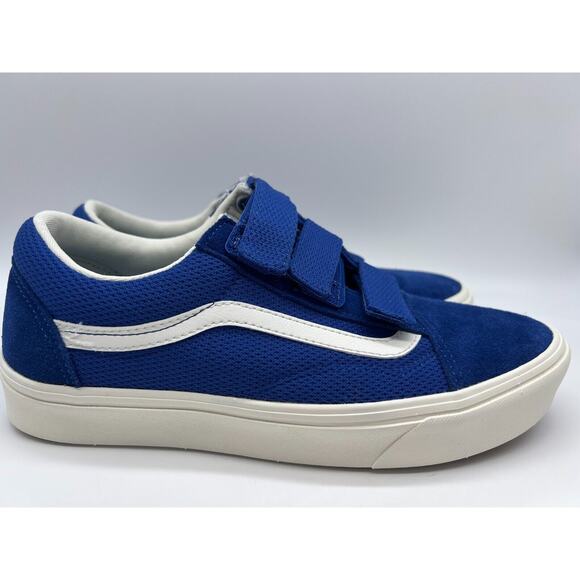 Vans Old Skool Soft Royal-Blue Suede ComfyCush AUTISM Acceptance Men's Sz 8.5🛒